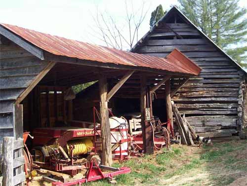 Farm equipment shed