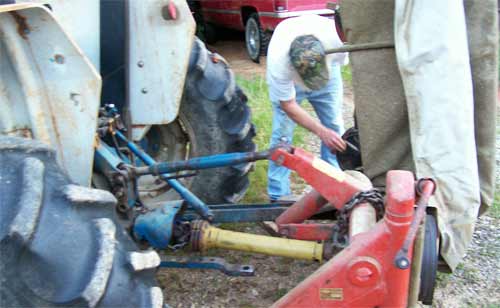 Tony works on vintage equipment